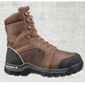 Men's 8" Dark Bison Brown Waterproof Internal Met Guard Boot - Composite Toe